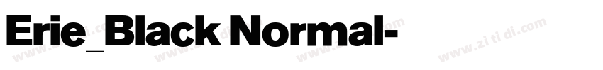 Erie_Black Normal字体转换